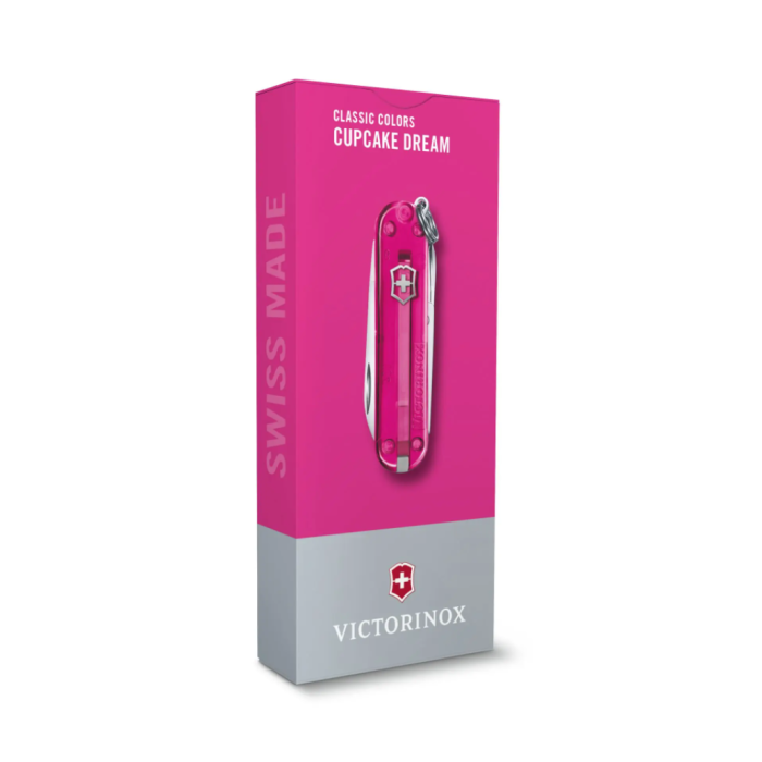 Victorinox Classic SD Transparent Pocket Knife, 58mm, Cupcake Dream, Gift Box 4