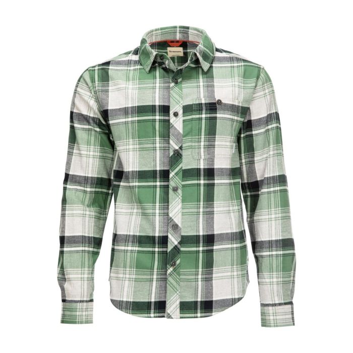 Camasa Simms Dockwear Cotton Flannel Moss Pearl Plaid