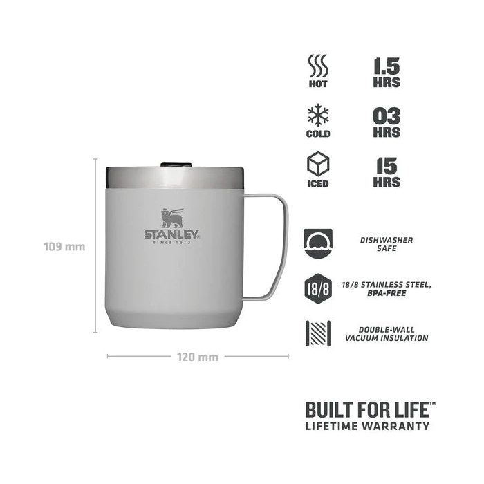 Stanley Legendary Camp Mug Insulated Cup, Ash, 0.35 Liters 2