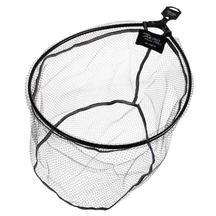 Shimano Aero Pro Landing Net Head, Nylon Mesh, 46cm