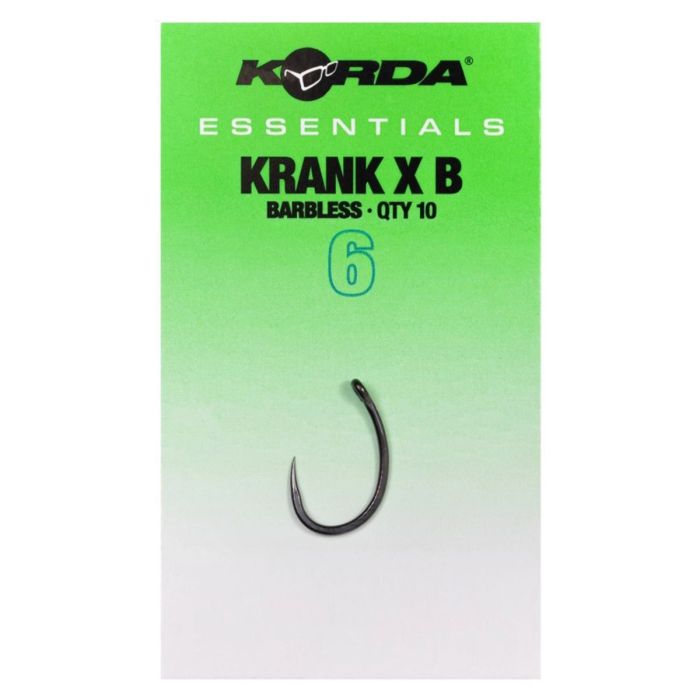 Carlige Korda Essentials Krank X, Barbless, 10bucplic 2