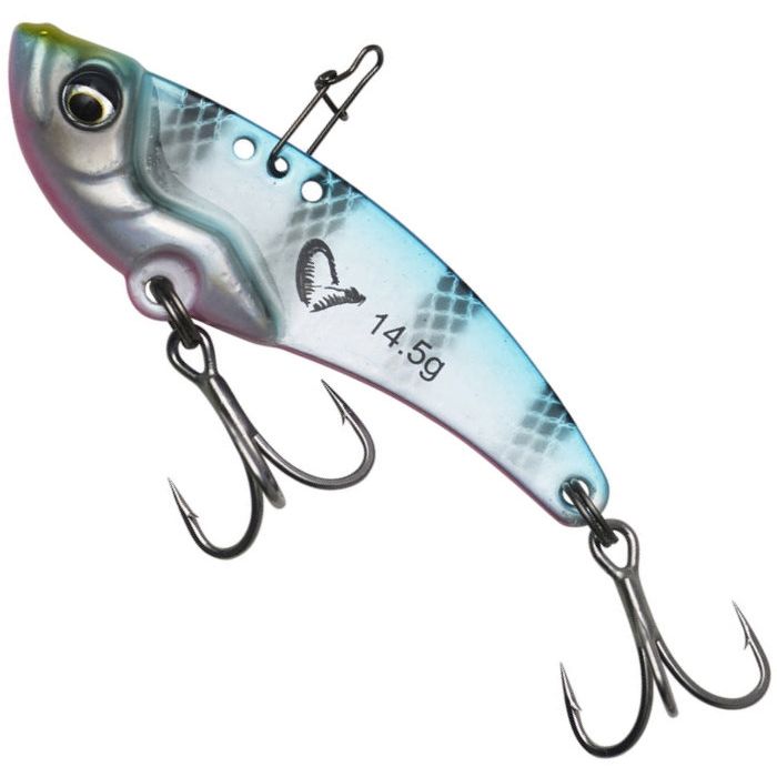 Cicada Savage Gear Vib Blade, Blue Pink Stripes, 5.5cm, 14.5g