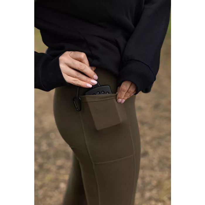 Colanti Dama Korda Womens Leggings, Dark Olive 4