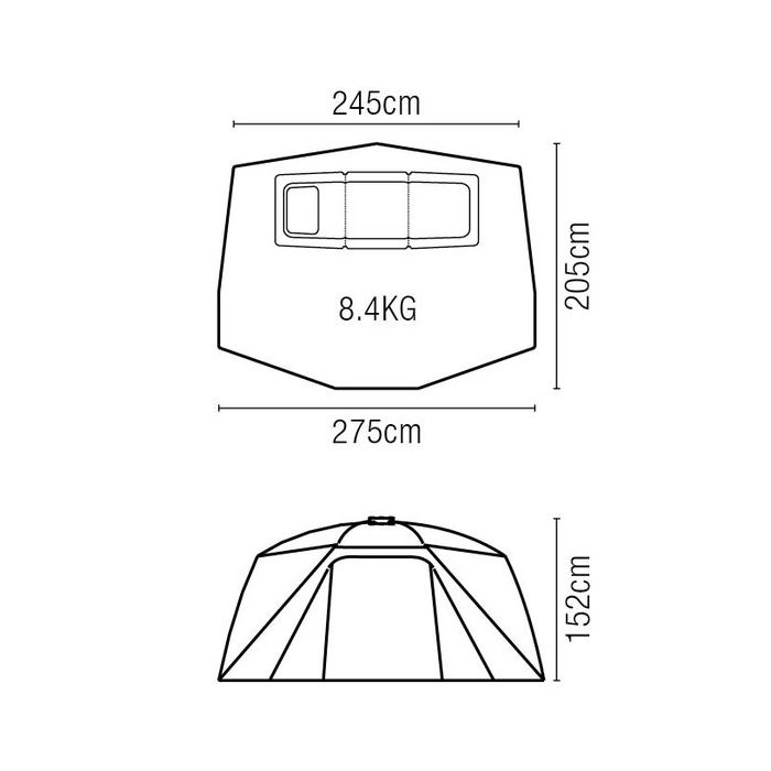 Cort Nash Titan Hide Cam Pro XL, 275x245x152cm 5