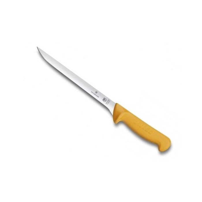 Victorinox Swibo Fish Filleting Knife, 20cm Blade, Yellow
