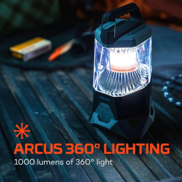 NEBO Galileo 1000 Rechargeable LED Lantern with Power Bank, 1000 Lumens 2