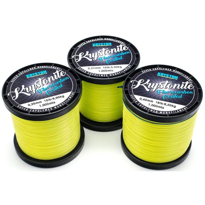 Fir Monofilament Kryston Krystonite Super Mono, Chartreuse Fluo, 1000m