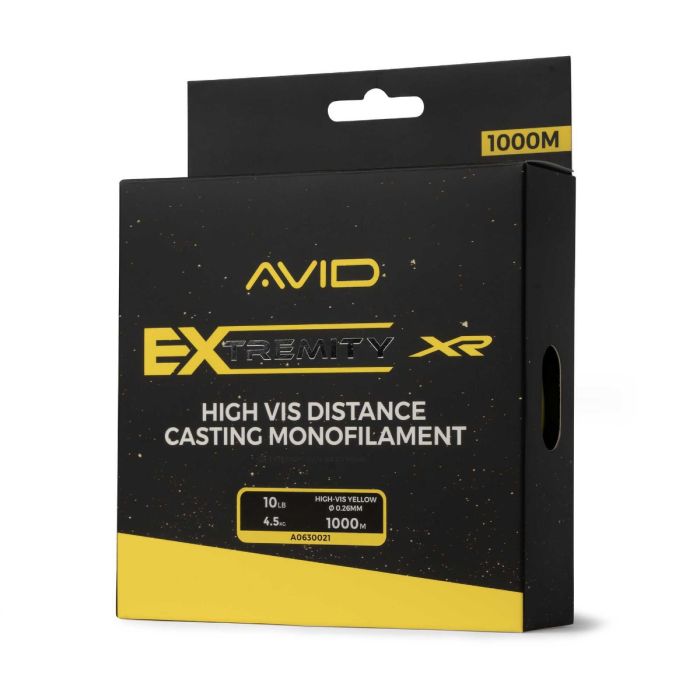 Fir Monofilament Avid Carp Extremity Hi-Vis XR Mono, High-Vis Yellow, 1000m 2