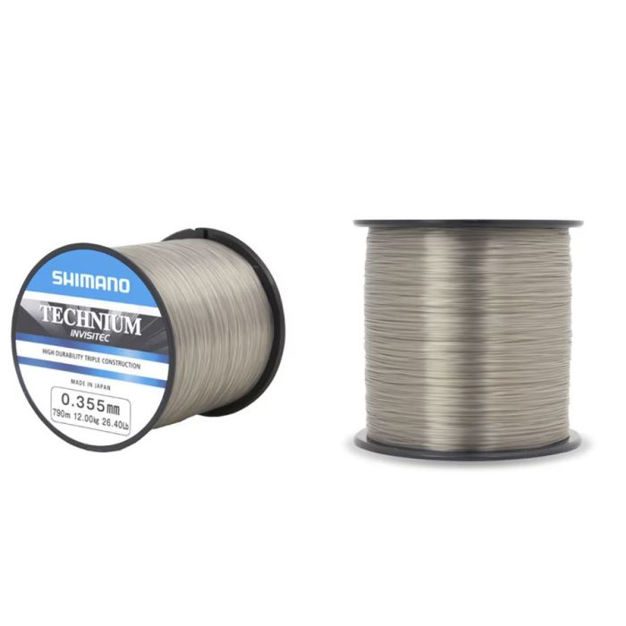 Shimano Technium Invisitec A Mono Grey Monofilament Line, 620m-2990m