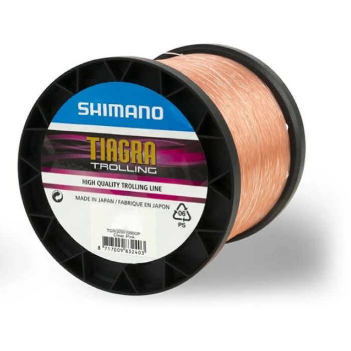 Shimano Tiagra Trolling Monofilament Line, Clear Pink, 1000m