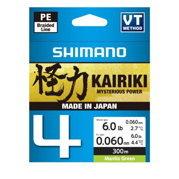 Fir Textil Shimano Kairiki 4, Mantis Green, 300m