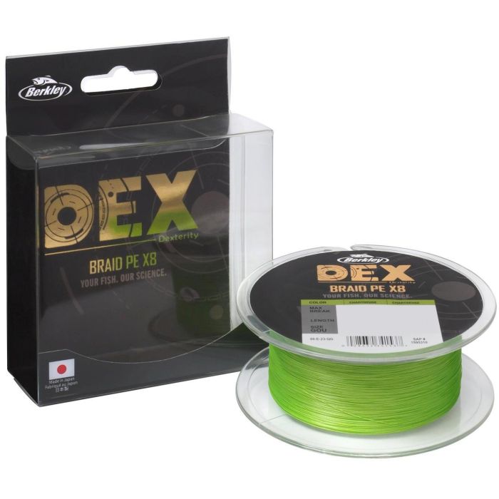 Fir Textil Berkley DEX Braid PE X8, Chartreuse, 300m