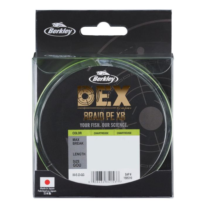 Fir Textil Berkley DEX Braid PE X8, Chartreuse, 300m 2