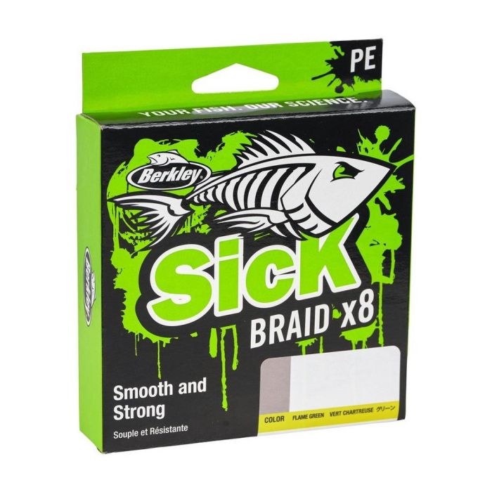 Berkley Sick Braid braided line, Hi-Vis Yellow, 300m 5