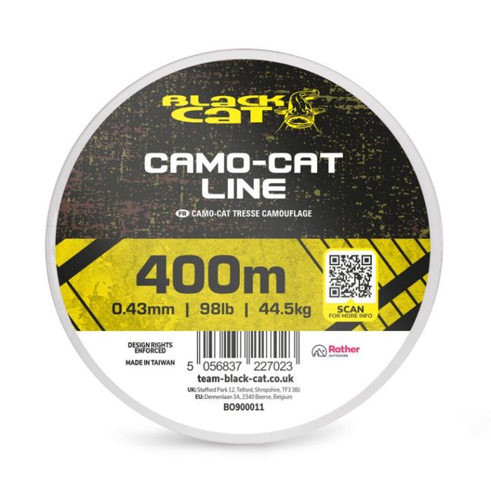 Fir Textil Black Cat Camo-Cat Line, 400m