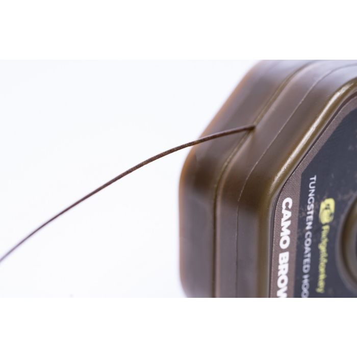 Fir Textil cu Camasa RidgeMonkey Connexion Rock Bottom Tungsten Soft Coated Hooklink, Camo Brown, 25lbs, 10m 3