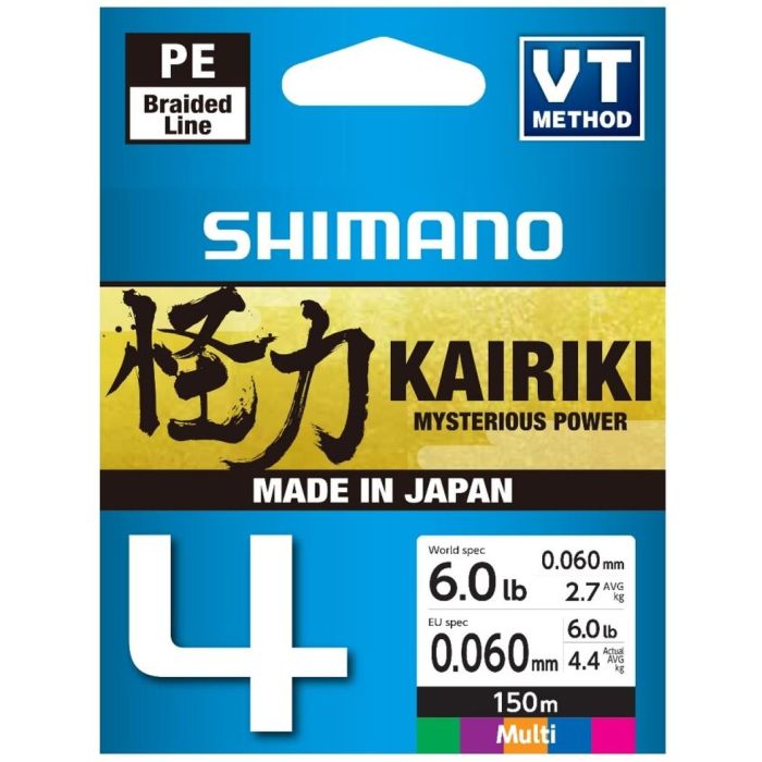 Fir Textil Shimano Kairiki 4, Multicolor, 150m