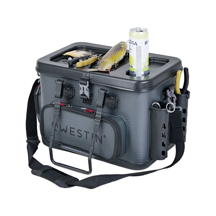 Westin W4 Safeguard Tackle Bag, Small, Titanium Black, 35x23x28cm 3