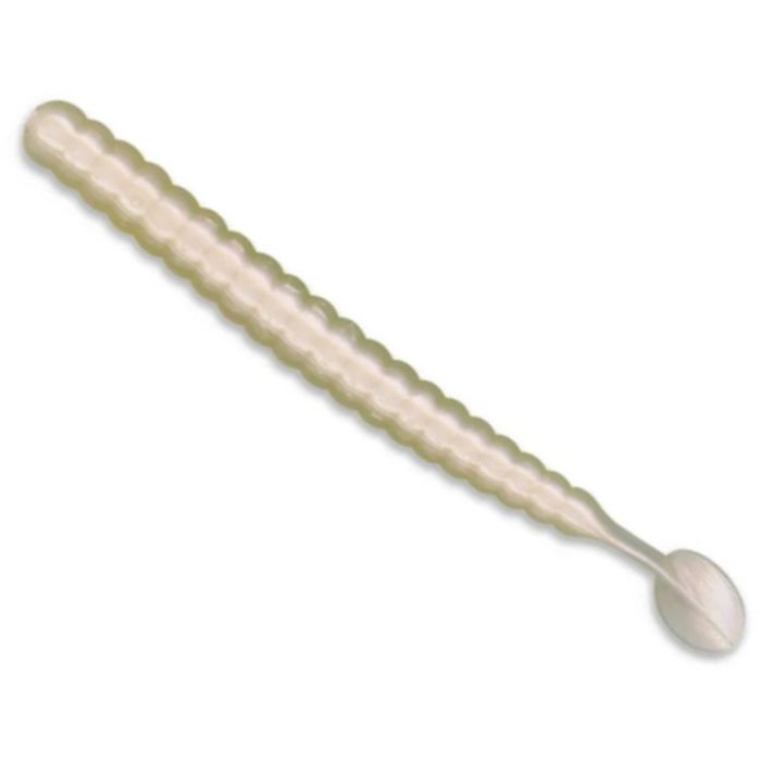 Grub Slider Fishing, Bass/Walleye/Striper Grub, Pearl, 10cm, 10buc/plic