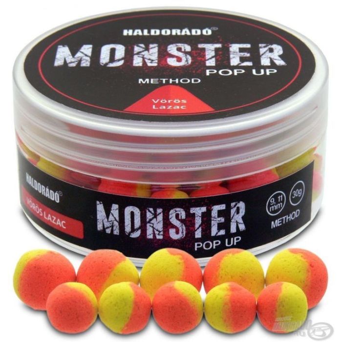 Pop Up Haldorado Monster Pop Up Method, 9/11mm, 30g Somon Rosu 3