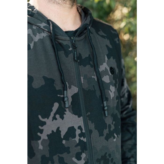 Hanorac Korda Zip Hoodie, Black Kamo 4
