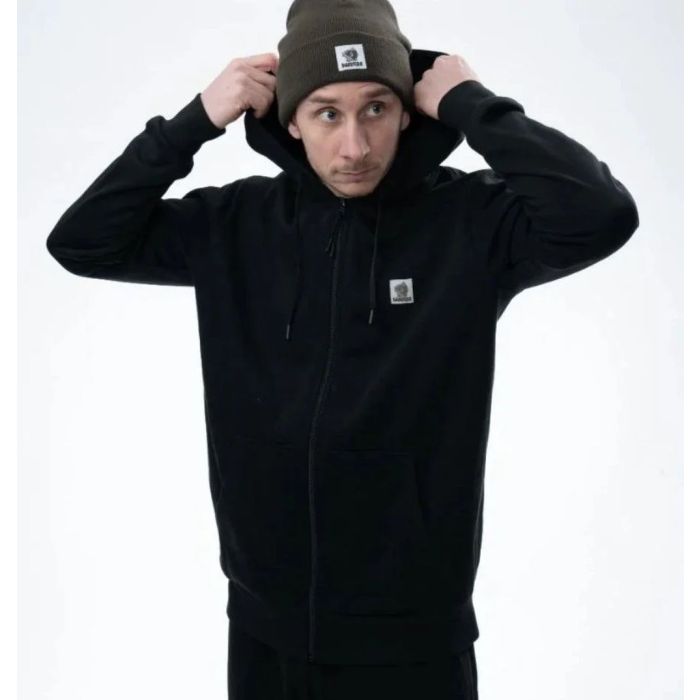 Hanorac Nash Make It Happen Badge Zipped Hoody, Black 3