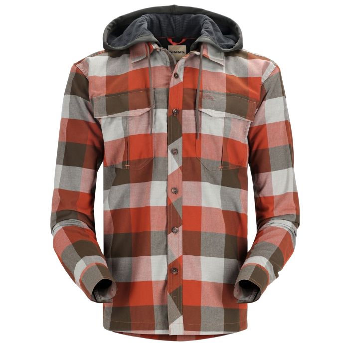 Hanorac Simms Coldweather Hoody Clay Buffalo Plaid