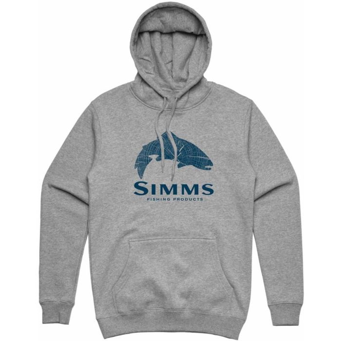 Hanorac Simms Wood Trout Fill Hoody, Grey Heather
