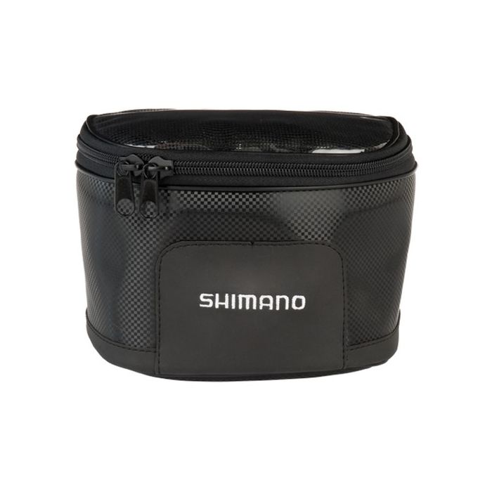Husa pentru Mulineta Shimano Reel Case Large, Black Carbon, 20x13x11cm