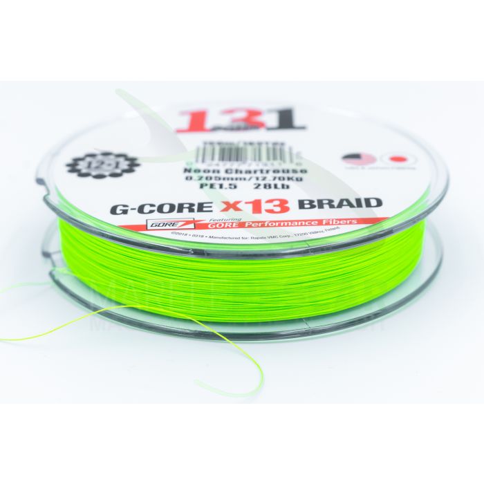 Fir Textil Sufix 131 G-CORE X13 Braid, Neon Chartreuse, 100-300m 3