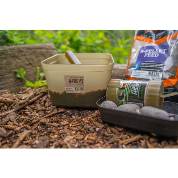 Set Bac de Nada Korum Method Mix Bait Tub Set 2