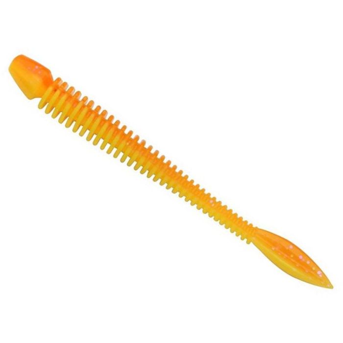 Berkley PowerBait Power Flail Larvae, Fluo Orange Sunshine Yellow, 7cm, 10pcs/box