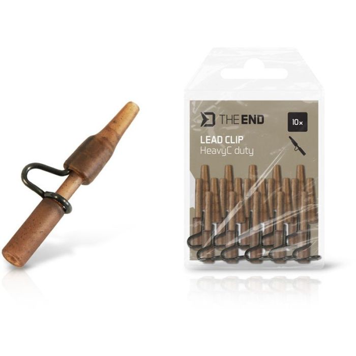 Lead Clips Delphin HeavyC Duty The End, 10 pcs/pack