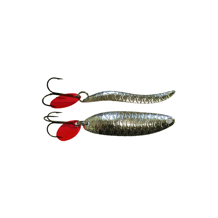 Oscillating Spoon Bertilure Taifun Nr.2, Scale Pattern, Nickel, 5.9cm, 5g