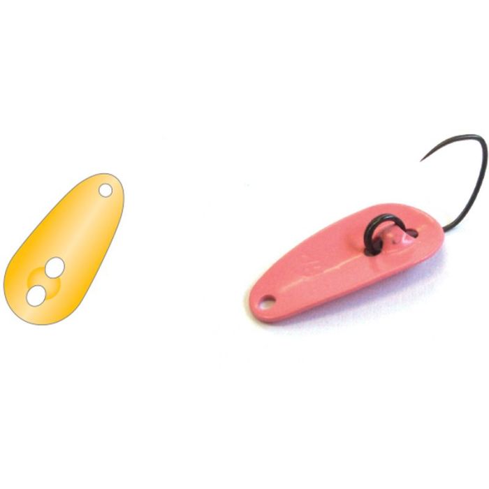 Yarie 705 B-Tap Spinning Spoon, Color 87 Mustard, 1.2g