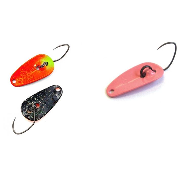 Yarie 705 B-Tap Spinner Spoon, Color N8 Black/AG Carrot, 1.2g