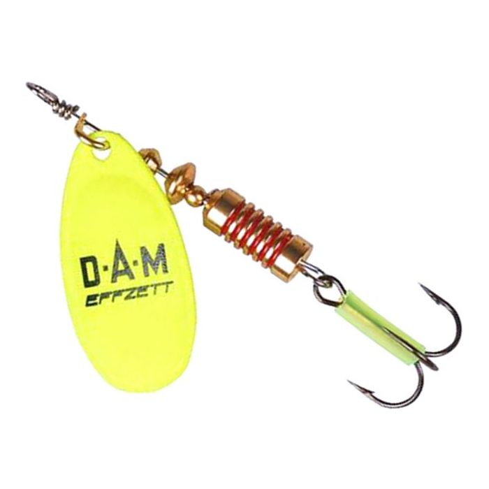 Lingurita Rotativa DAM Effzett Fluo Spinner, Fluo Yellow, 10g