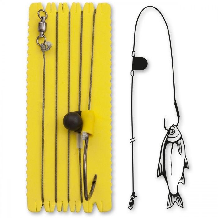 Montura pentru Somn Black Cat Single Hook Rig With Rattle XL, 10/0, 120cm