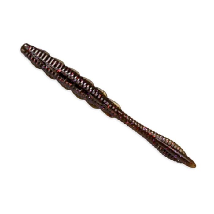 Naluca FishUp Scaly FAT 3.2" Worm, Culoare 050 - Green Pumpkin Brown/Red & Purple, 8cm, 8buc/plic