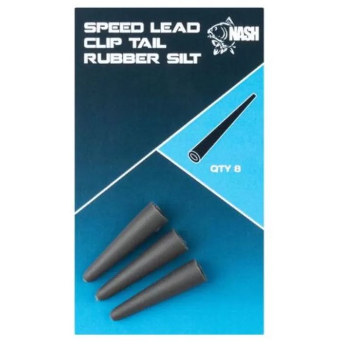Con de Siguranta Nash Speed Ezi Lead Clip Tail Rubber, 8buc/plic 3