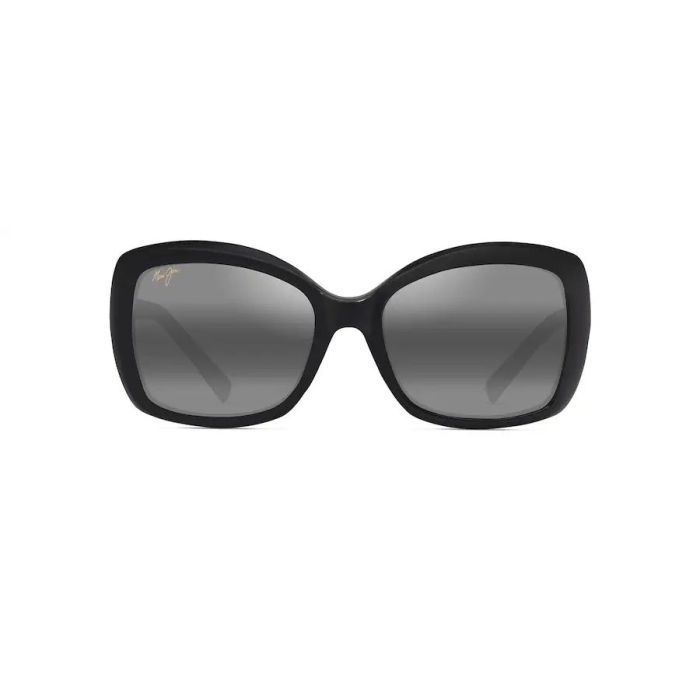 Maui Jim Orchid Polarized Sunglasses, Neutral Grey, Shiny Black 2