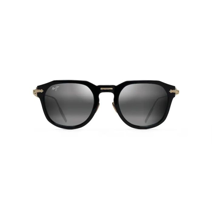 Polarized Sunglasses Maui Jim Sunglass Alika, Neutral Grey, Black with Gold 2