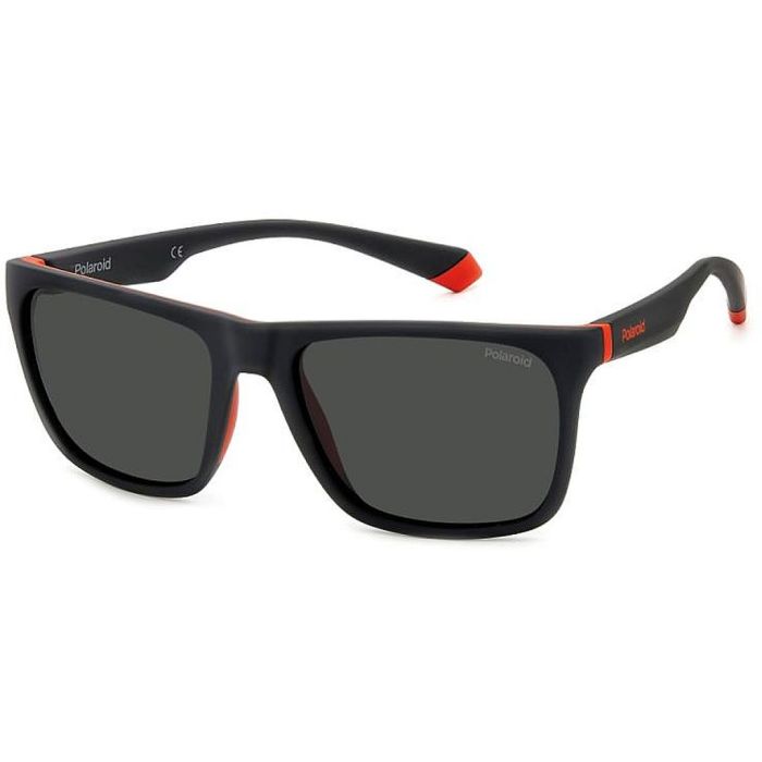 UV400 Polarized Sunglasses Polaroid PLD2141/S BGL 57 M9, Matte Black Red, Model 2025