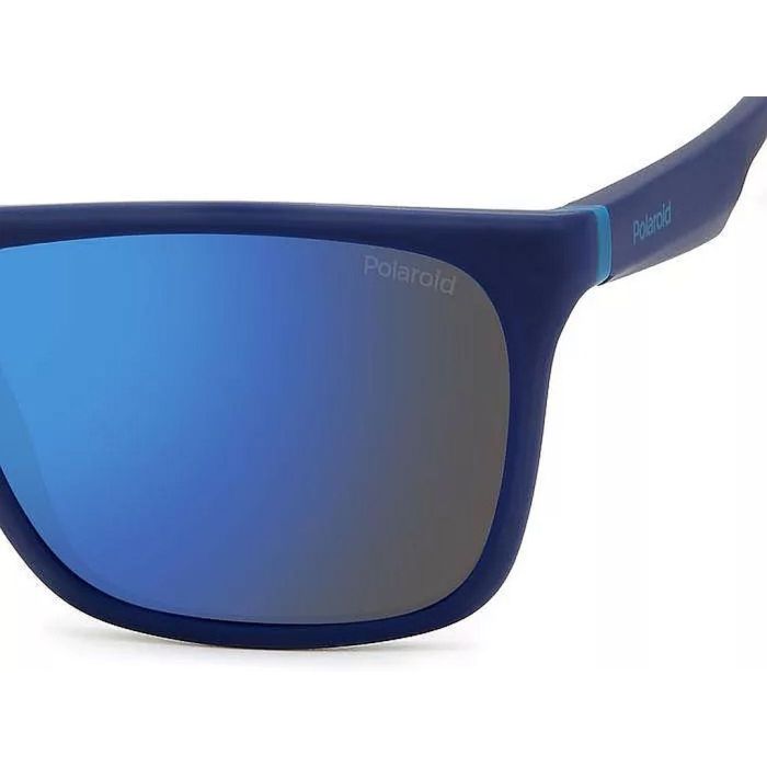 UV400 Polarized Sunglasses Polaroid PLD2141/S VGL 57 5x, Matte Blue Azure, Model 2025 2