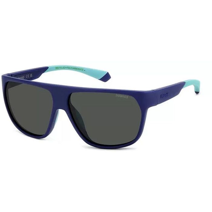 UV400 Polarized Sunglasses Polaroid PLD 7053/S FLL 60 M9, Matte Blue Eco, Model 2025