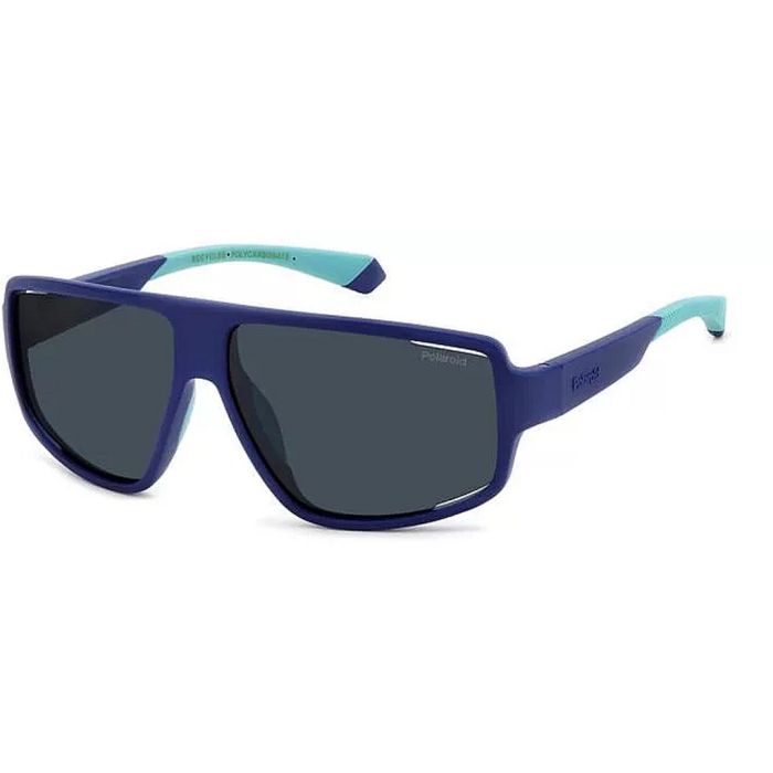 UV400 Polarized Sunglasses Polaroid PLD 7054/S FLL 61 C3, Matte Blue Eco, Model 2025