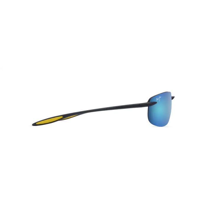 Polarized Sunglasses Maui Jim Ho'okipa Ultra, Blue Hawaii, Matte Solid Dark Blue with Yellow 3