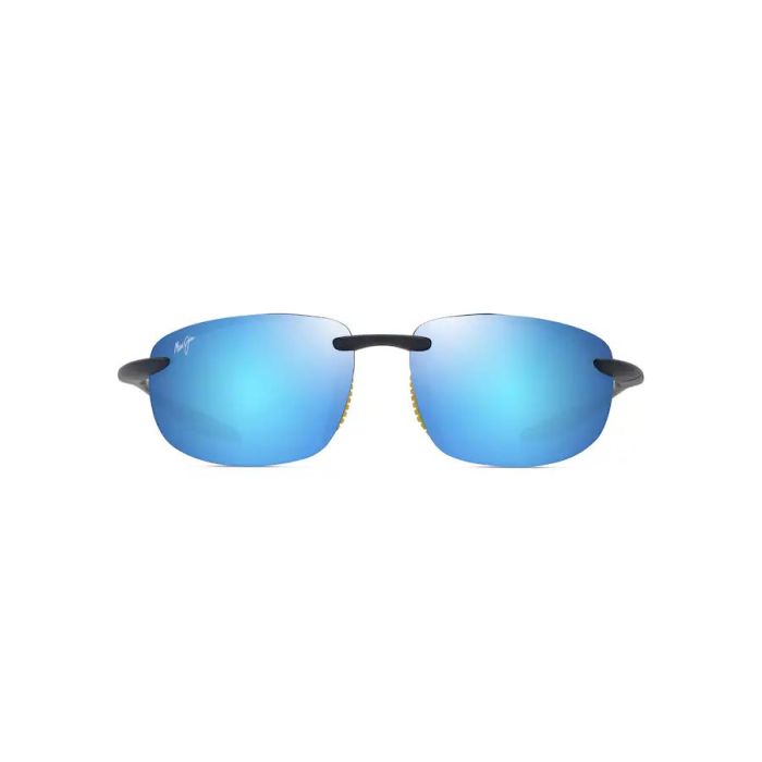 Polarized Sunglasses Maui Jim Ho'okipa Ultra, Blue Hawaii, Matte Solid Dark Blue with Yellow 2