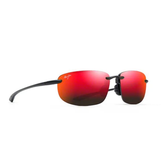 Polarized Sunglasses Maui Jim Hookipa Universal Fit, Hawaii Lava, Matte Black