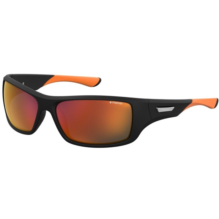 Polarized Sunglasses Polaroid PLD 7013/S CAX 63 OZ, Red Black Orange
